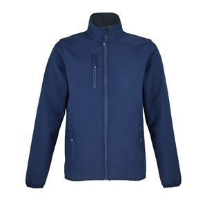 Veste zippée écoresponsable homme publicitaire Bleu abysse