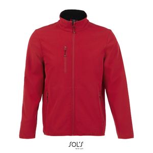 Veste zippée softshell publicitaire | Radian Men Rouge piment