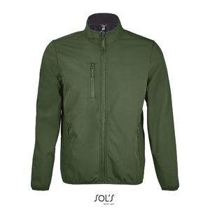 Veste zippée softshell publicitaire | Radian Men Vert forêt