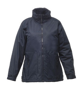 Veste chaude publicitaire femme avec capuche | Ladies Hudson Navy