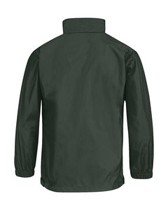 Veste personnalisée enfant avec capuche | Sirocco kids Windbreaker Bottle Green