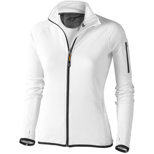 Veste publicitaire polaire full zip femme Mani power Blanc