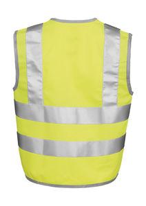 Veste de sécurité publicitaire enfants sans manches | Junior Hi-Vis Vest Fluorescent Yellow