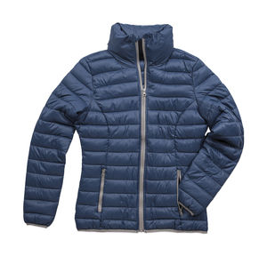 Veste publicitaire femme manches longues avec capuche | Active Padded Jacket Women Dark Blue