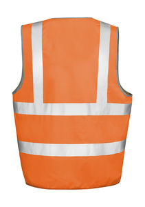Gilet de sécurité high viz motorway publicitaire | Core Motorway Vest Fluorescent Orange