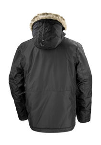 Veste personnalisée chaudes avec capuche | Ultimate Cyclone Parka Black