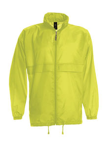 Veste personnalisée homme avec capuche | Sirocco Windbreaker Ultra Yellow