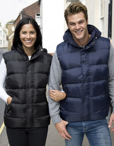 Bodywarmer publicitaire sans manches avec capuche | Nova Lux Padded