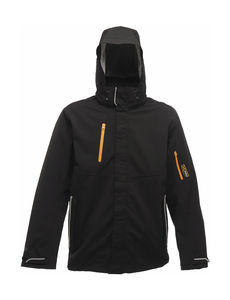 Veste publicitaire unisexe manches longues avec capuche | Exosphere  Black