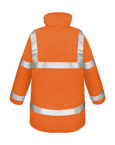 Parka de sécurité high viz publicitaire | Safety Fluorescent Orange