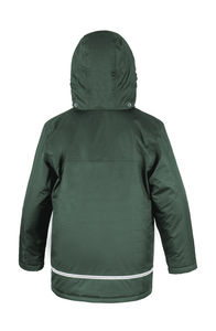 Veste publicitaire enfant avec capuche | Children`s Core Winter Parka Bottle Green