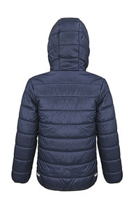 Veste publicitaire enfant manches longues avec capuche | Junior/Youth Soft Padded Navy