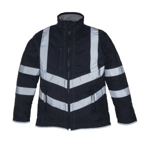Veste personnalisée unisexe avec détails réfléchissants | Mba'am Navy