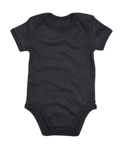 Body publicitaire bébé manches courtes | Azteca  Charcoal Grey Melange Organic