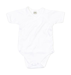 Body personnalisé pour bébés à manches courtes raglan | Muffy  White